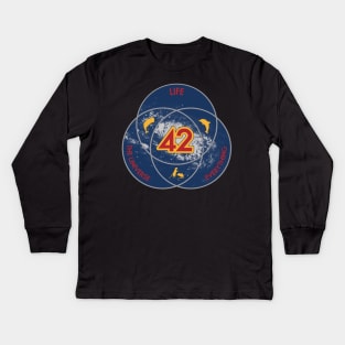 42 The Answer To Life Universe And Everything Kids Long Sleeve T-Shirt